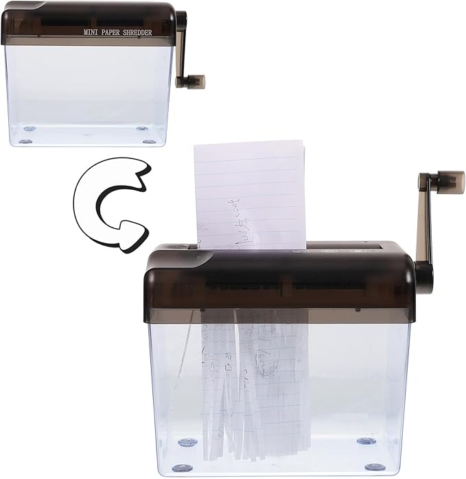 ifundom Manual Paper Shredder Small Desktop Handheld Wear-Resistant Shredder - Image 5