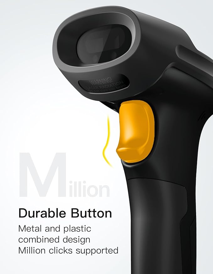 Inateck 2D Barcode Scanner, Wireless Bluetooth QR Code Scanner - Image 7