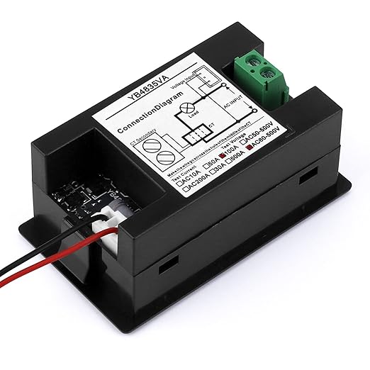 DROK Volt Amp Meter, AC 500V 100A Digital Voltmeter Ammeter Panel, 0.39 Inches - Image 6