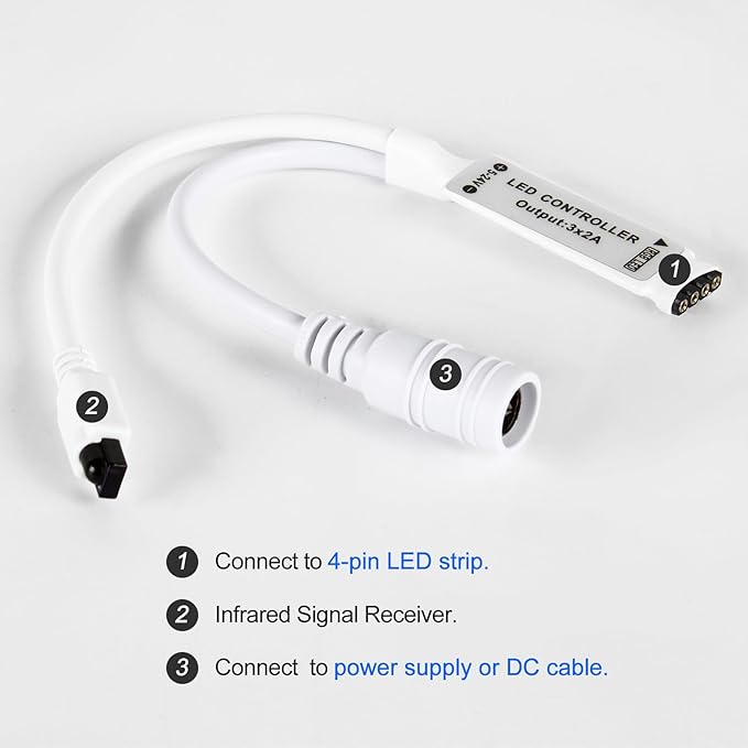44 Key LED Strip Light Remote Controller, IR Wireless Dimmer - Image 7