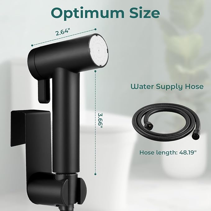 Handheld Bidet Sprayer for Toilet, Adjustable Water Pressure Control Rotary - Image 7