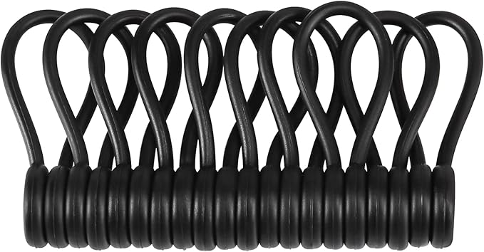 EUREKA ERGONOMIC Magnetic Cable Ties Reusable, 10 Pack Rubber Twist Ties by EUREKAERGONOMIC