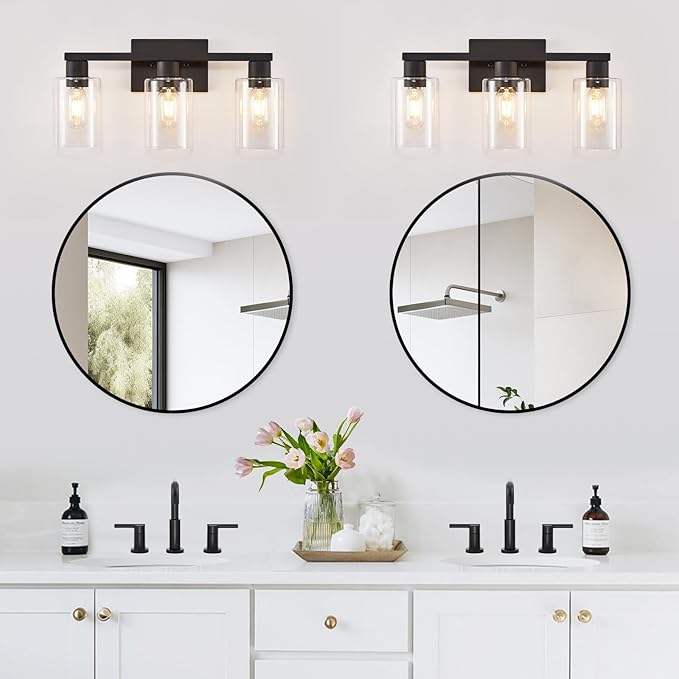 SOPEAS 3-Light Bathroom Vanity Light, Bathroom Wall Sconce Lamp - Image 5