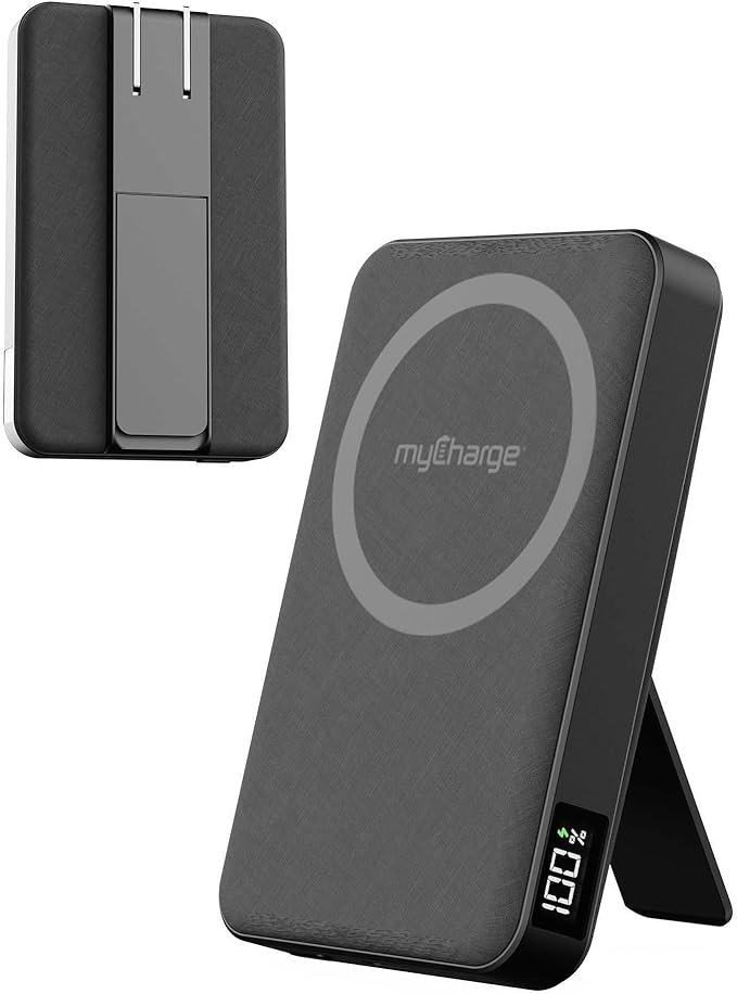 myCharge CliqLuxe+ Magnetic Wireless Power Bank 5, 000mAh | iPhone & MagSafe by myCharge