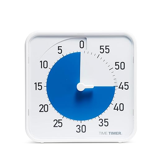 Time Timer Original 8" Visual Countdown Timer – Medium 60-Minute Silent by TimeTimer