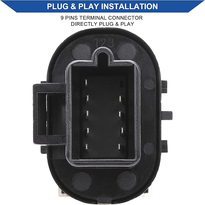 Obaee Power Window Control Switch Button & Front Driver Side Door Lock & Mirror - Image 8