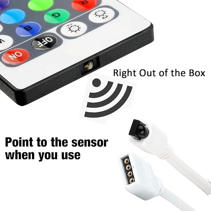 44 Key RGB LED Strip Light Remote Controller, IR Remote Controller Replacement - Image 3
