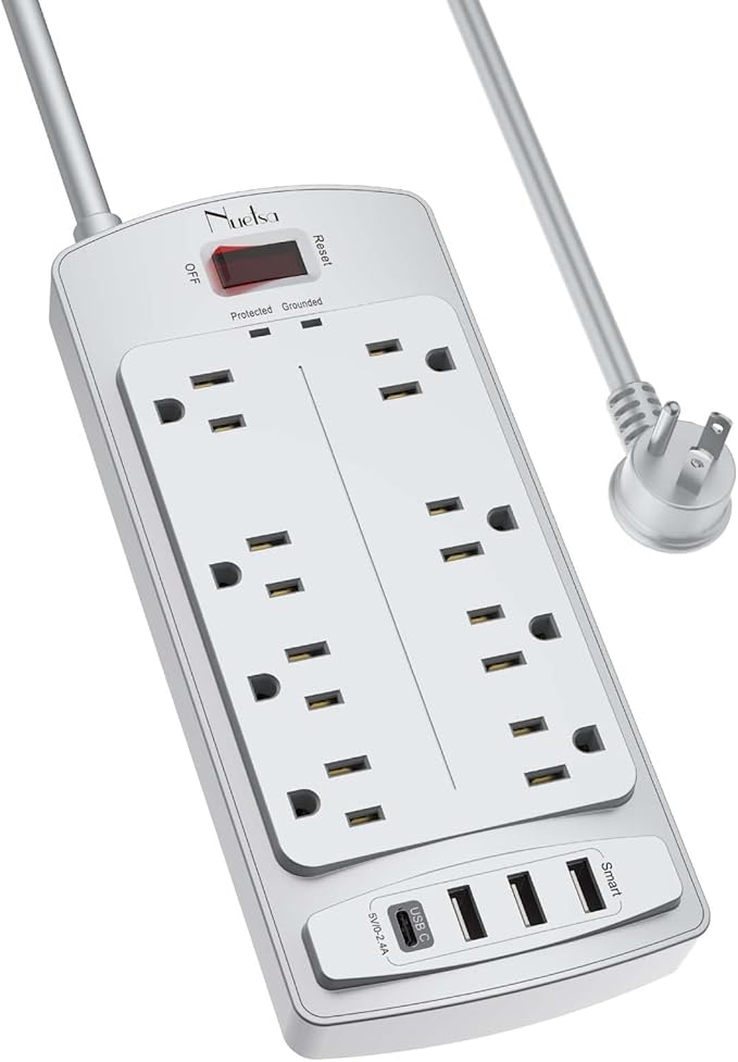 Surge Protector Power Strip by Nuetsa
