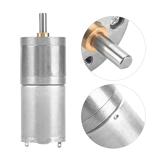 25mm DC 12V 25GA 370 Low Speed Metal Gear Motor - Image 6
