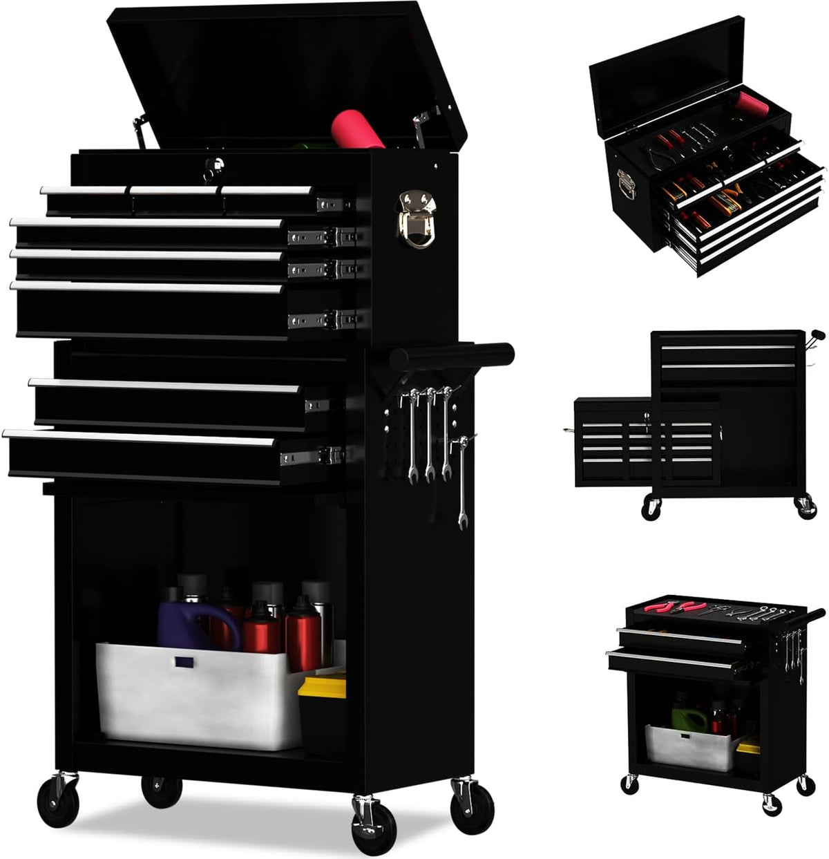 8 drawer rolling tool chest, high capacity tool, main product view