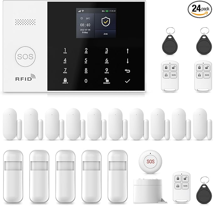Alarm System for Home Security, Phone App Control, Real-Time Alert, Auto Alarm by PGST