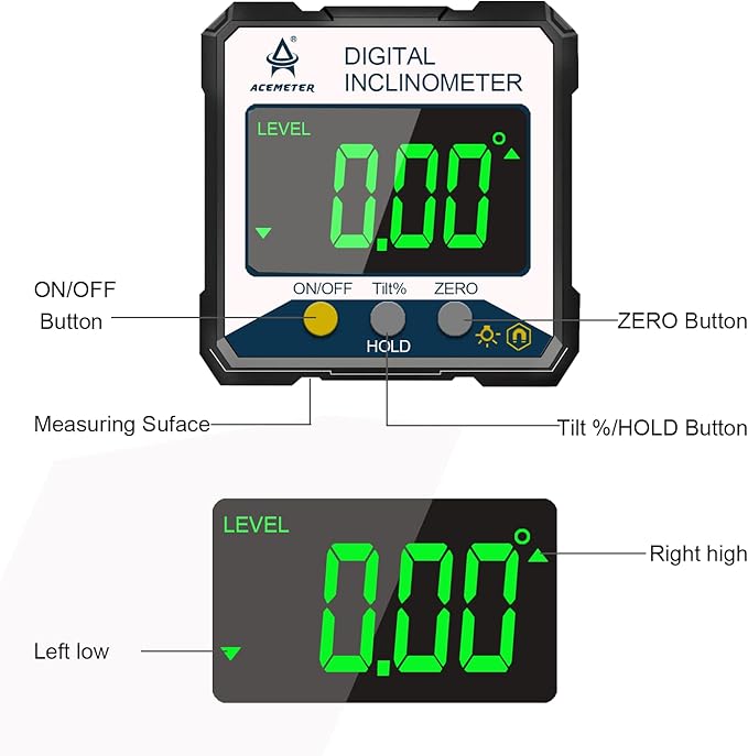 Magnetic Digital Angle Finder Protractor Inclinometer- Digital Inclinometer - Image 6