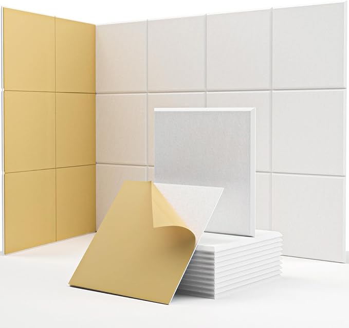 Square Acoustic Wall Panels, Sound Absorbing Panels by Kuchoow