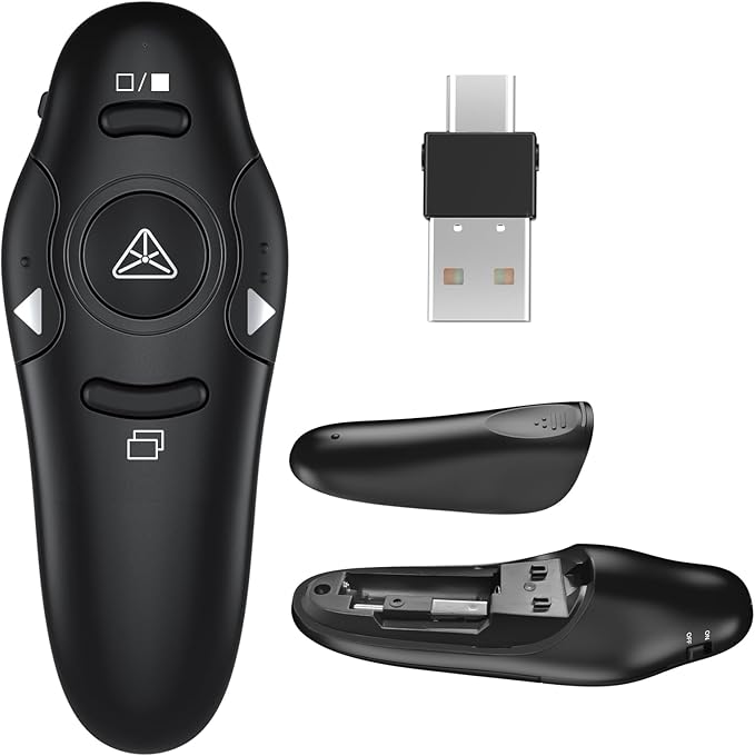 2-in-1 USB Type-C Presentation Clicker, Clikcer by NinjaABXY