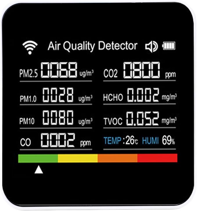 MAVIS LAVEN Smart Air Quality Detector, Portable 14 in 1 Indoor Monitor - Image 3