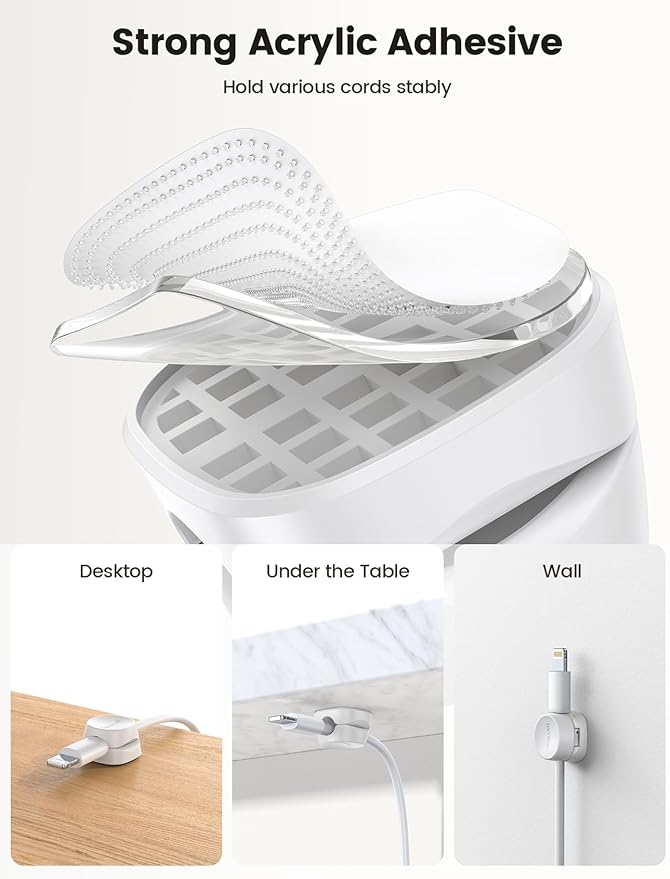 8Pack Cord Organizer Spring Cable Management Clips - Image 4