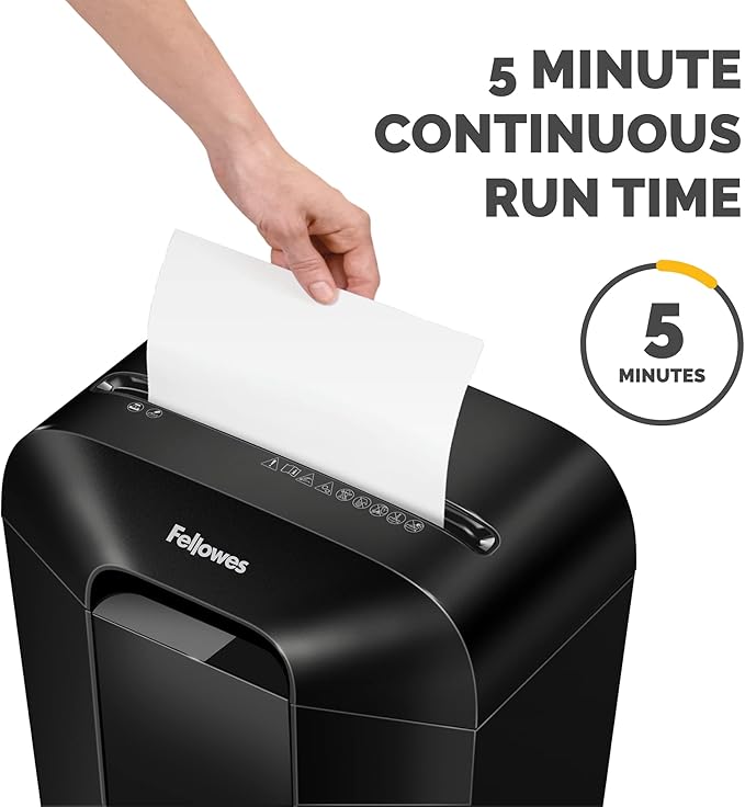 Fellowes LX41-DB 8-Sheet Micro-Cut Paper Shredder - Image 7