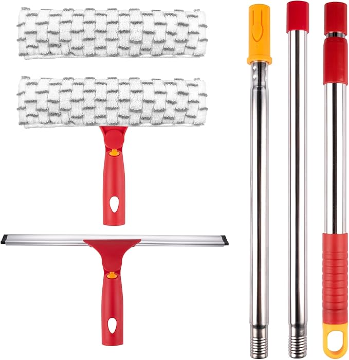 ITTAHO Squeegee for Window Cleaning, Extendable Window Cleaner for Car by ITTAHO