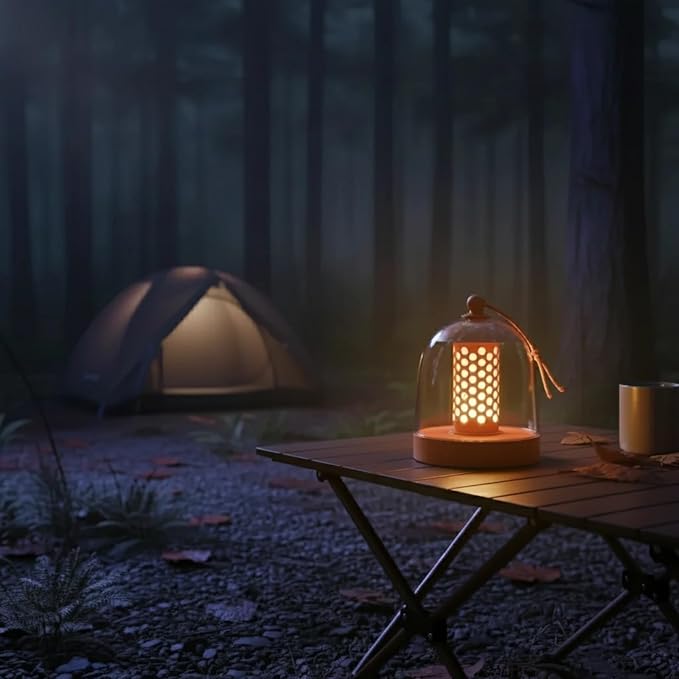 MKLK Camping Lantern, IPX4 Waterproof Touch Control LED Night Light, USB - Image 2