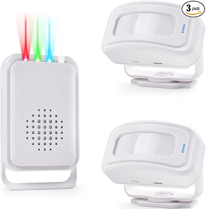 Motion Sensor Alarm Motion Detector Alarm Doorbell Indoor Alarms Business Door by Cruxer