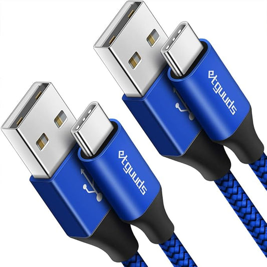 etguuds USB A to USB C Cable 6ft, 3A Fast Charging Type C Charger Cord by etguuds