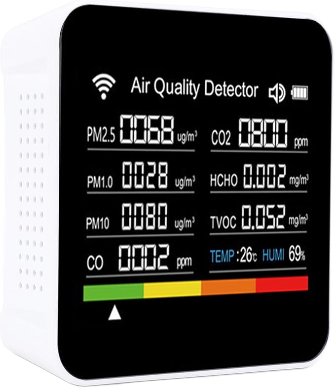 MAVIS LAVEN Smart Air Quality Detector, Portable 14 in 1 Indoor Monitor - Image 5