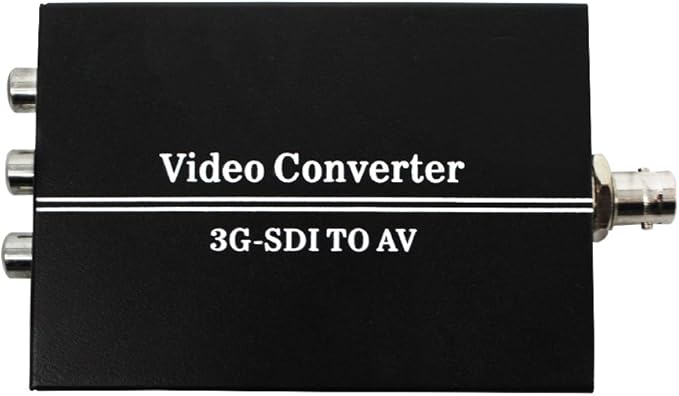 HDSUNWSTD HD 3G SDI to AV CVBS Video Converter Support 1080P L/R Audio Output by HDSUNWSTD