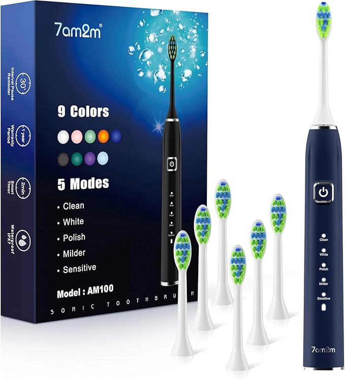 7AM2M Ultrasonic Electric Toothbrush by 7AM2M