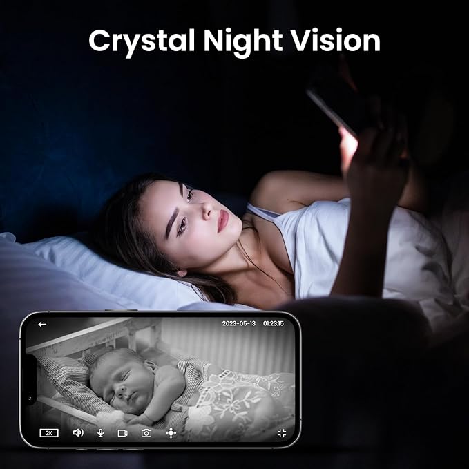Cinnado 2K Home Security Cameras-2.4Ghz WiFi Indoor Camera - Image 4