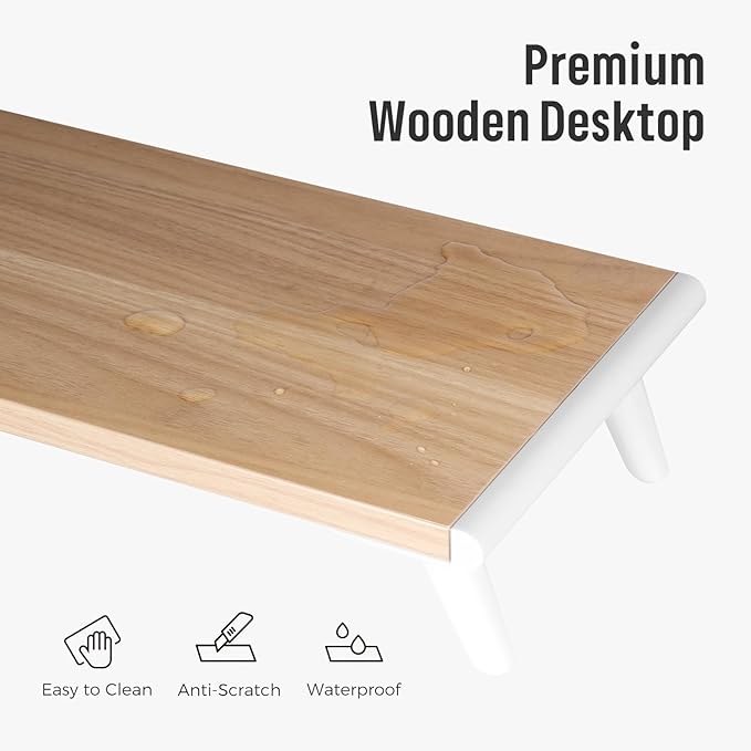 loukin Monitor Stand Riser for Desk, 22.4" x 8.3" Larger Computer Stand for - Image 9
