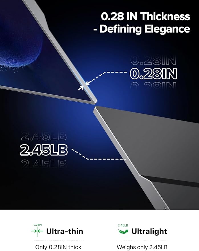 EVICIV Portable Monitor Touchscreen 15.6”, 125% sRGB 1080P IPS 10-Point Touch - Image 5