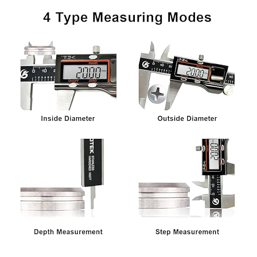 KETOTEK Digital Caliper Measuring Tool, IP54 Waterproof Stainless Steel - Image 5