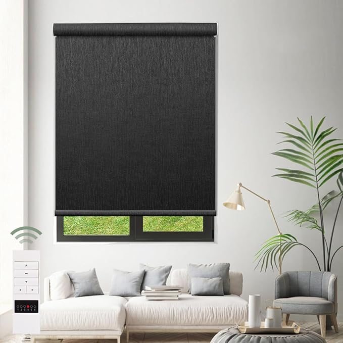 Zshine Motorized Blackout Window Blinds Customize Width Remote Control Wireless - Image 6