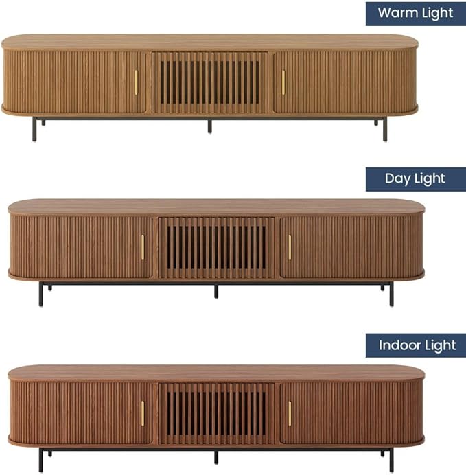 POVISON Sliding Tambour Door TV Stand - Image 5