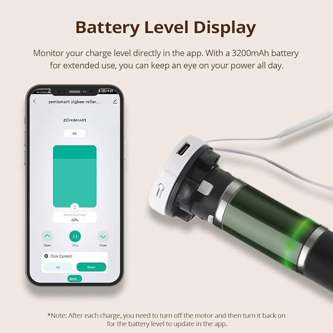 Blindsmart Rechargeable Tuya Zigbee Roller Blinds Motor - Image 2