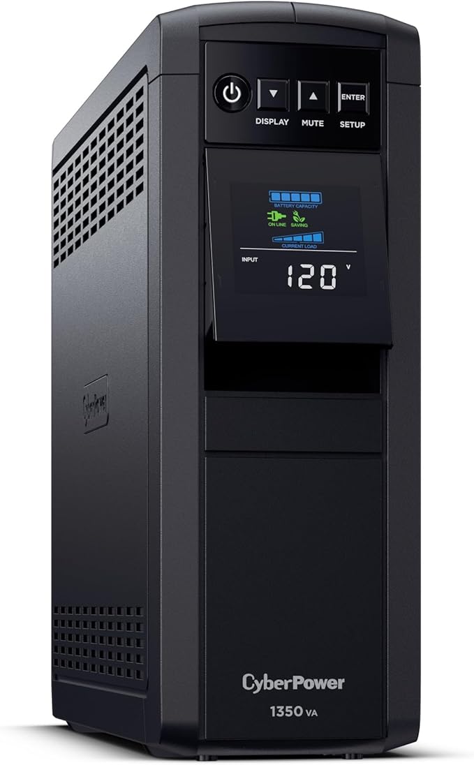 CyberPower CP1350PFCLCD PFC Sinewave UPS Battery Backup and Surge Protector by CyberPower