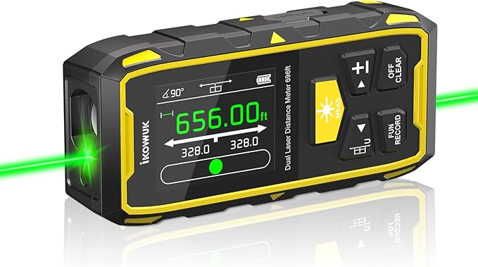 IKOVWUK Dual Laser Measuring Tool, 393FT/120M Bilateral Laser Distance Meter 6 by iKOVWUKMeasuringTools