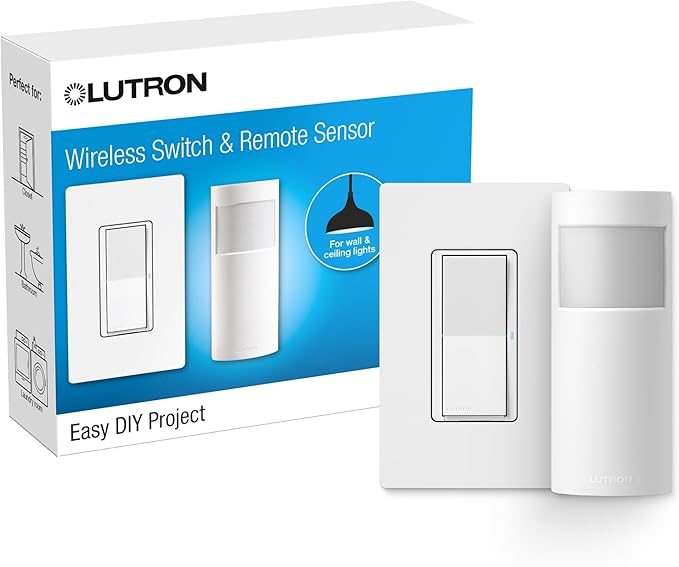 Lutron Wireless Motion Sensor and Claro Light Switch by Lutron