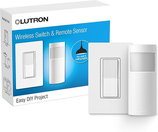 Lutron Wireless Motion Sensor and Claro Light Switch by Lutron