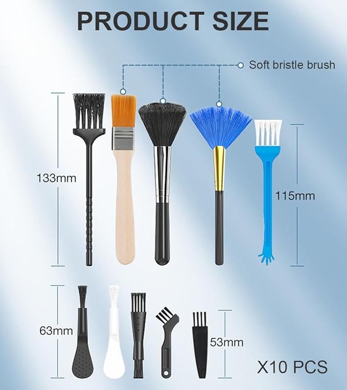 Jstincal Keyboard Cleaner kit, Small Nylon Anti Static Cleaning Tool Computer - Image 3