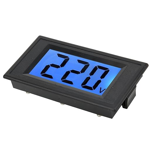 YB5135D Digital AC Voltmeter LCD Blue Backlight 2 Wires Voltage Tester Panel AC - Image 2