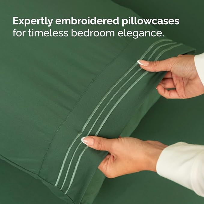 Split Head King Sheet Set – 4 Piece Flex Split Top King Sheets - Image 7