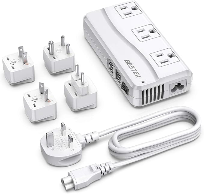 BESTEK Universal Travel Adapter 100-220V to 110V Voltage Converter 250W by BESTEK
