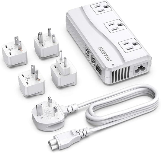 BESTEK Universal Travel Adapter 100-220V to 110V Voltage Converter 250W by BESTEK