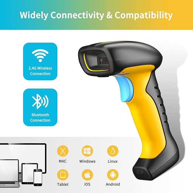 NETUM Upgraded QR Industrial Bluetooth Barcode Scanner - Image 4