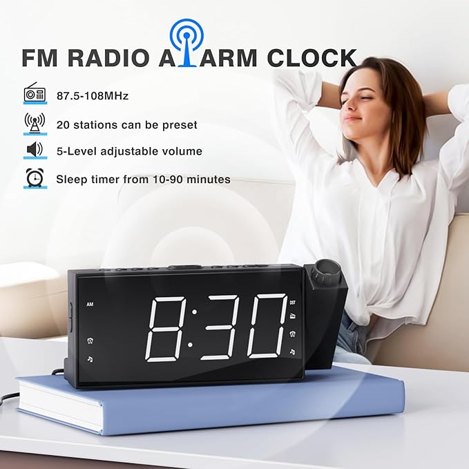 Mesqool Projection Alarm Clock - Image 2