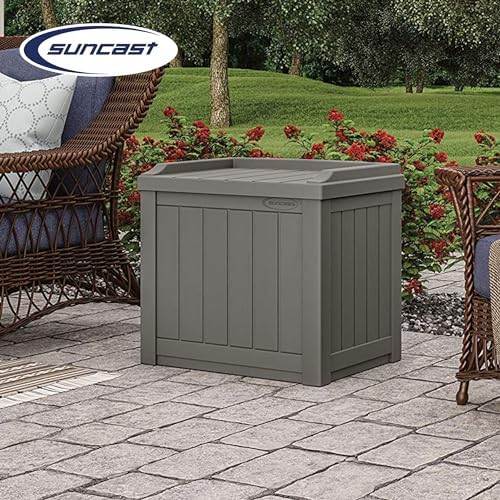 suncast 22 gallon indoor or outdoor backyard patio, side view