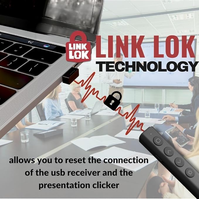 Red Star Tec PR-819V Presentation Clicker- Wireless Presenter PowerPoint Clicker - Image 8