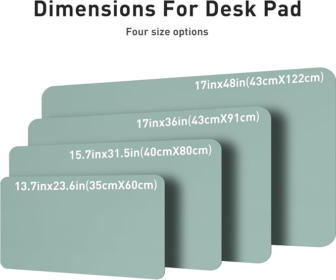Aothia Leather Desk Pad Protector, Mouse Pad, Office Desk Mat, Non-Slip PU - Image 8