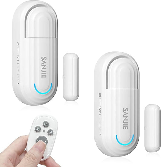 Sanjie Pool Door Alarms for Kids Safety/Home Security/Dementia, Wireless Door by SANJIEGuardSecurity